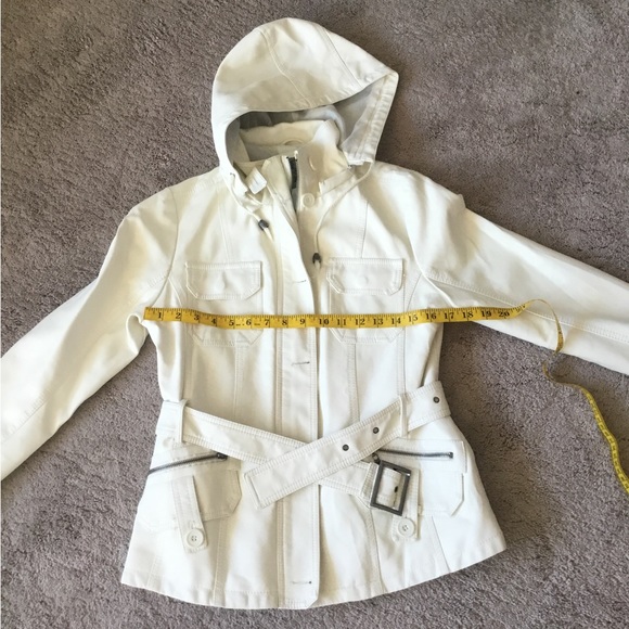 Cat Walk Studio Los Angeles Hooded faux Leather Front Zip Jacket NWOT - Picture 4 of 11